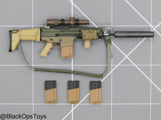 1/12 - SALVO Black Ops - Unknown Operator - SCAR-H Rifle w/Attachment Set