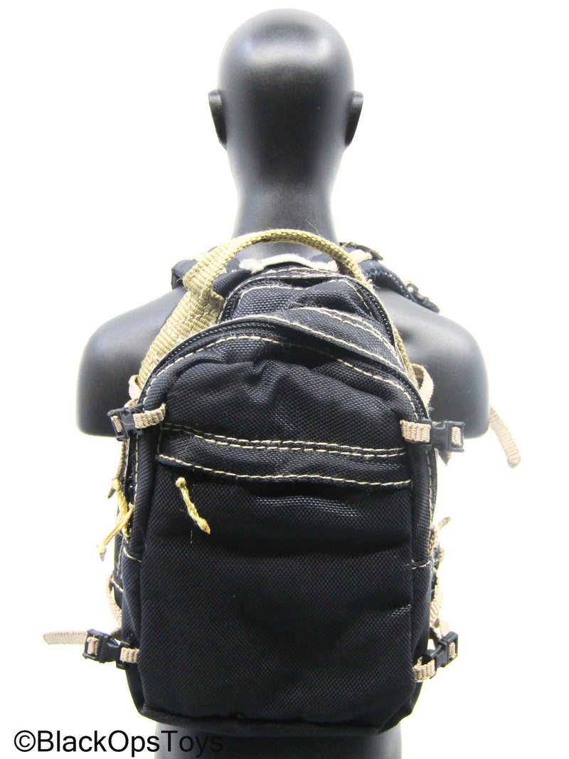 Load image into Gallery viewer, Black &amp; Tan Tactical Backpack (Toy Soldier)
