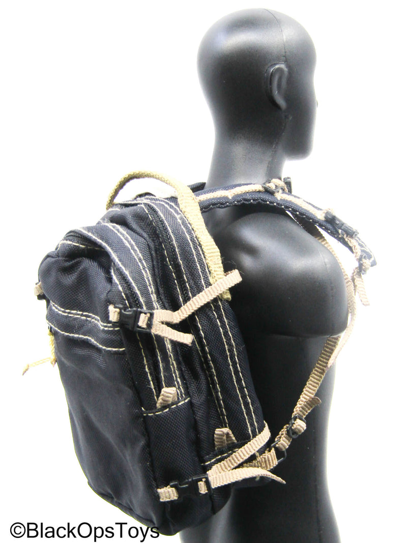 Load image into Gallery viewer, Black &amp; Tan Tactical Backpack (Toy Soldier)
