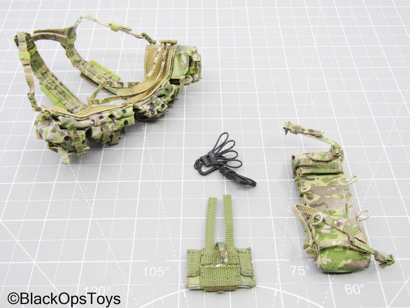 Load image into Gallery viewer, Multicam Camo Chest Rig w/MOLLE Pouch &amp; Gear Set
