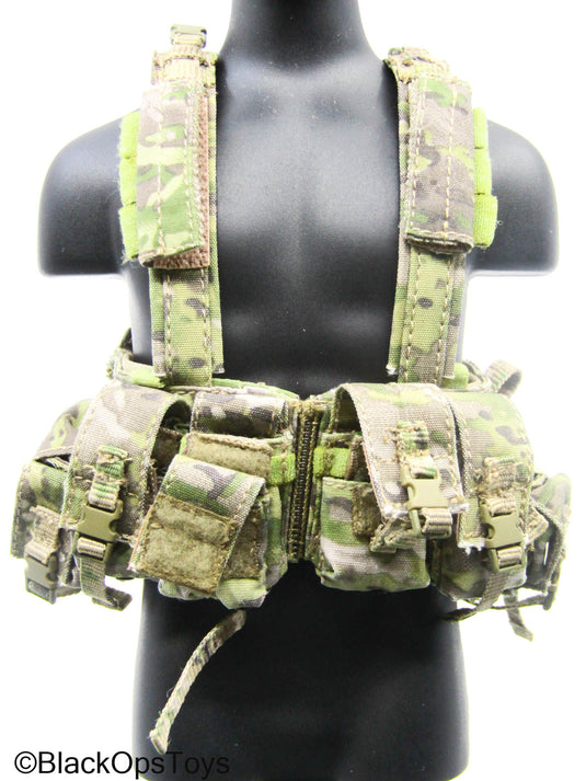 Multicam Camo Chest Rig w/MOLLE Pouch & Gear Set