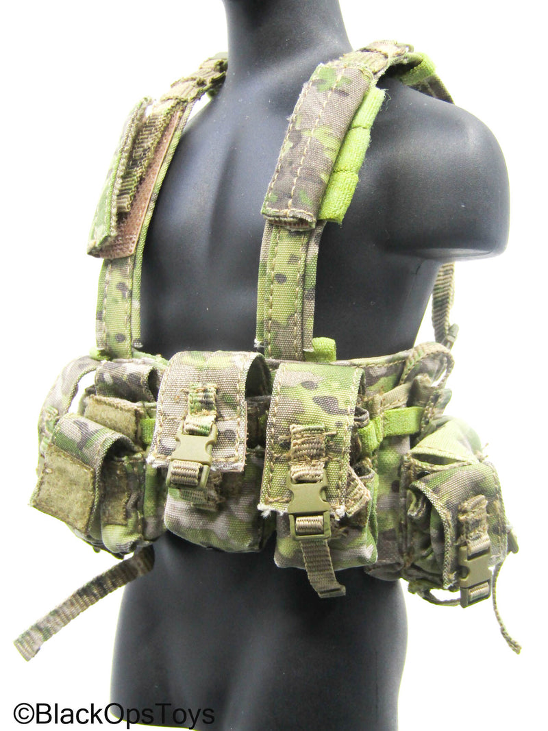 Load image into Gallery viewer, Multicam Camo Chest Rig w/MOLLE Pouch &amp; Gear Set
