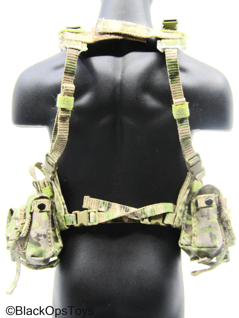 Load image into Gallery viewer, Multicam Camo Chest Rig w/MOLLE Pouch &amp; Gear Set
