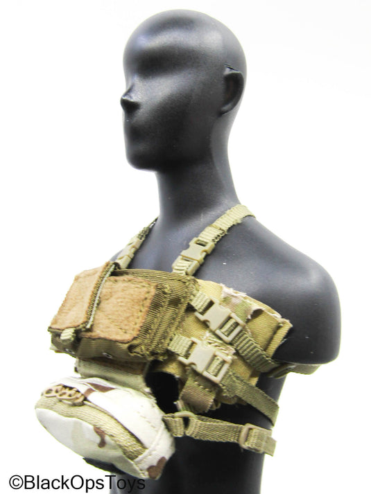 Multicam Camo Expander Wing Pouch w/Chest Rig & Hanger Pouch
