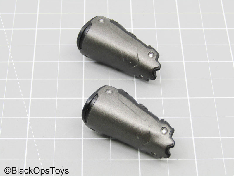 Load image into Gallery viewer, Grey Shin Guards (Three Zero)
