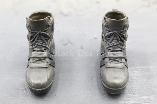 The Division 2 - Brian Johnson - Grey Combat Boots (Peg Type)