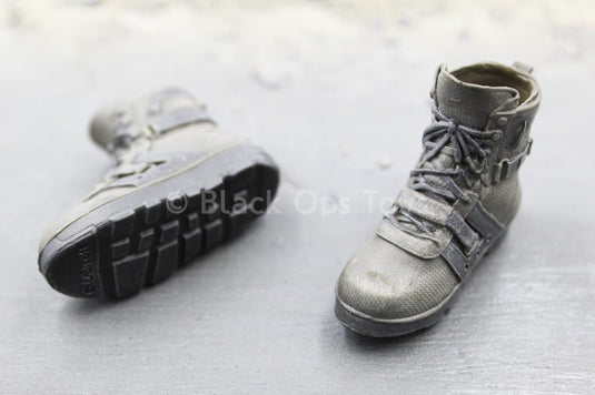 The Division 2 - Brian Johnson - Grey Combat Boots (Peg Type)