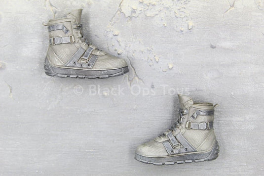 The Division 2 - Brian Johnson - Grey Combat Boots (Peg Type)