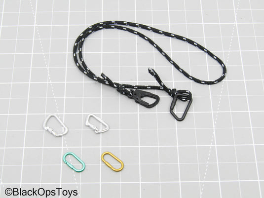 Black Rope w/Carabiner Set