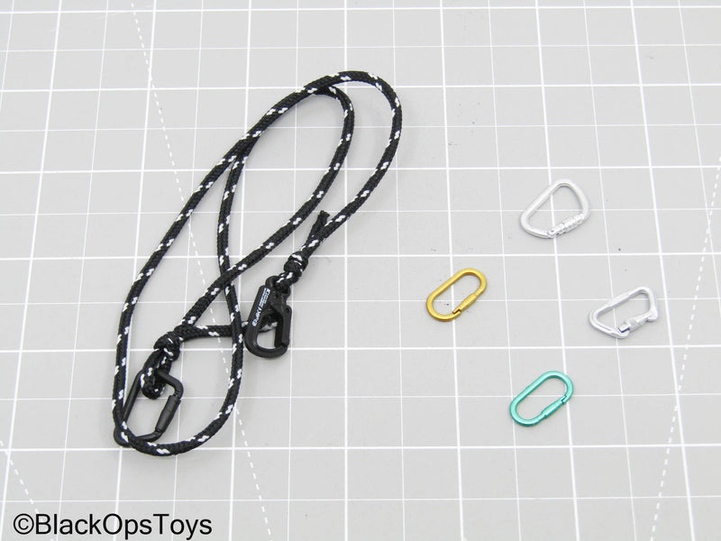 Load image into Gallery viewer, Black Rope w/Carabiner Set
