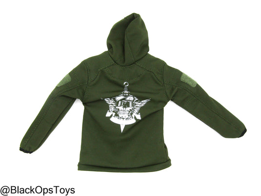 Dark Green Jacket w/Skull Logo
