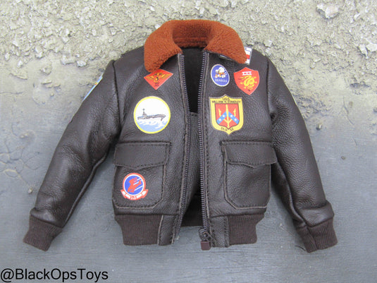 Top Gun - Lt. Pete Mitchell - Leather G-1 Flight Jacket w/Patches (APPLIED)