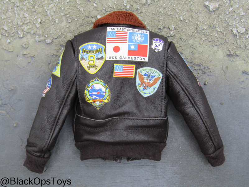 Load image into Gallery viewer, Top Gun - Lt. Pete Mitchell - Leather G-1 Flight Jacket w/Patches (APPLIED)
