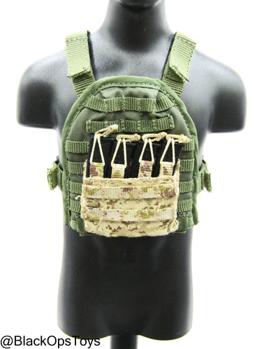 OD Green MOLLE Plate Carrier w/Stick Mag Pouch