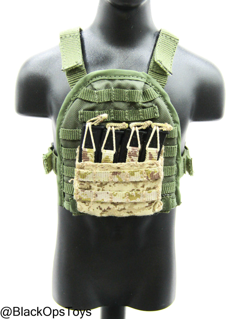 Load image into Gallery viewer, OD Green MOLLE Plate Carrier w/Stick Mag Pouch
