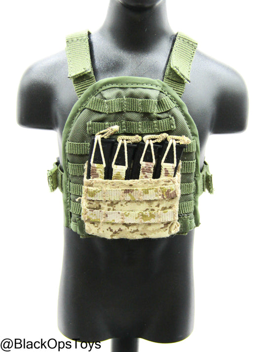 OD Green MOLLE Plate Carrier w/Stick Mag Pouch