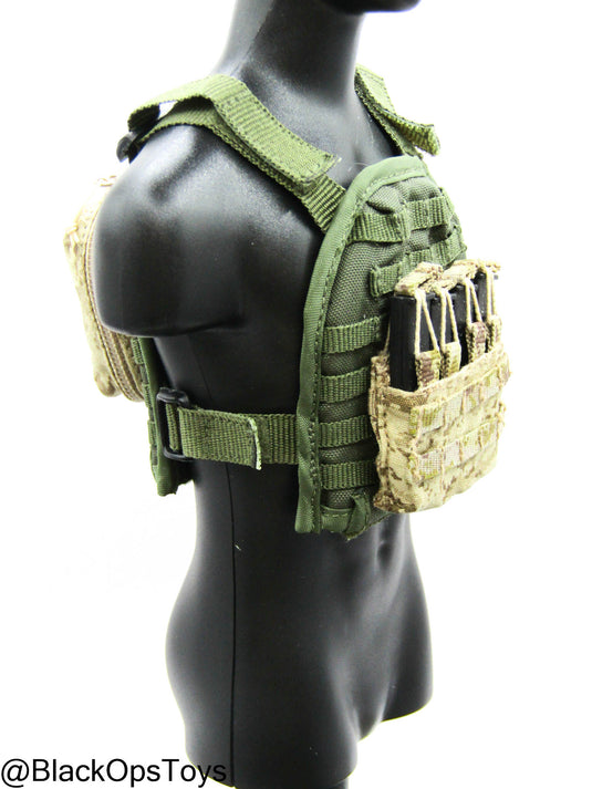 OD Green MOLLE Plate Carrier w/Stick Mag Pouch