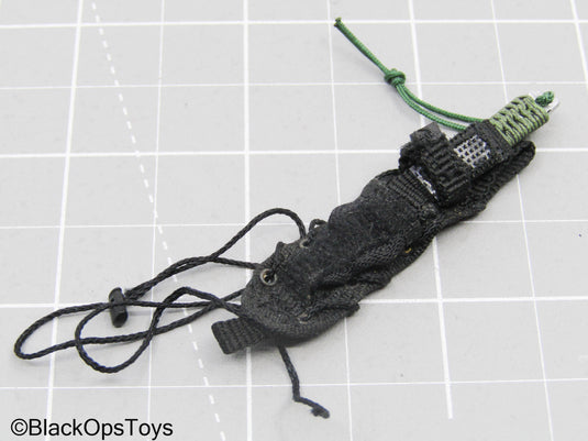 Knife w/OD Green Hilt & Black Holster