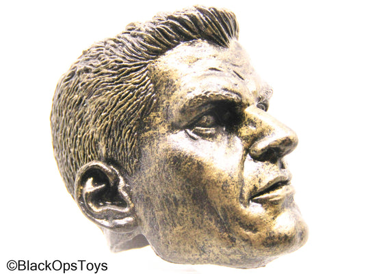 Weathered Metallic Male Headsculpt