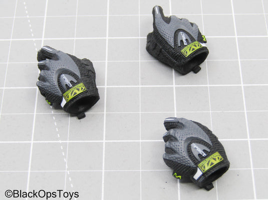 Black & Grey Gloved Hand Lot (x3)