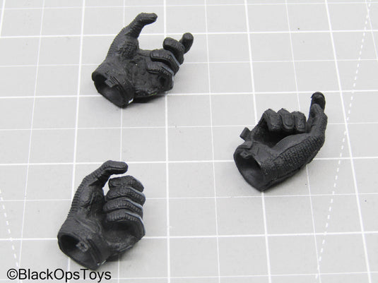 Black & Grey Gloved Hand Lot (x3)