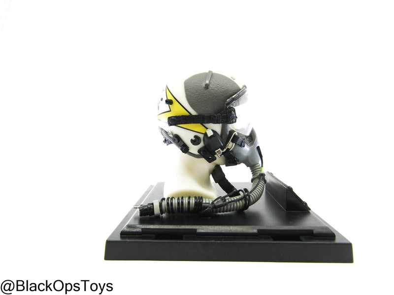 Load image into Gallery viewer, VF-31 HGU-55/P &quot;MIG Hunter&quot; Flight Helmet w/Platform (CRACKED)
