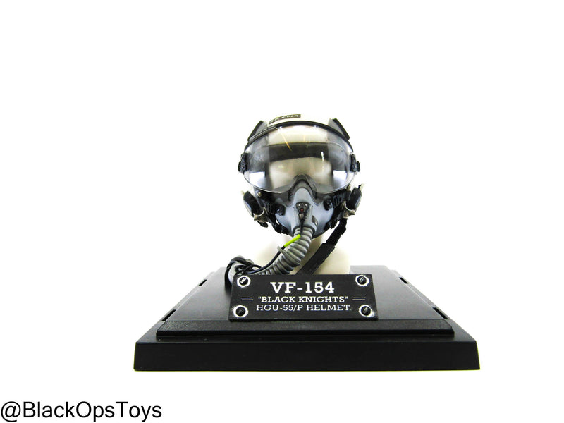 Load image into Gallery viewer, VF-154 HGU-55/P &quot;Black Knights&quot; Flight Helmet - MINT IN BOX
