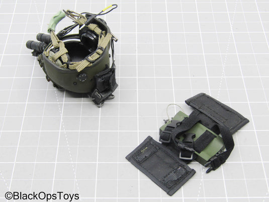 OD Green SOAR Helmet w/NVG & Tactical Handheld Device (Hot Toys)
