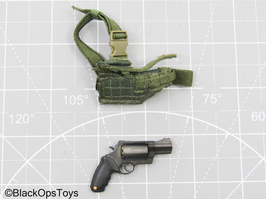 Grey Revolver w/Shotgun Shells & Left Handed Drop Leg Holster