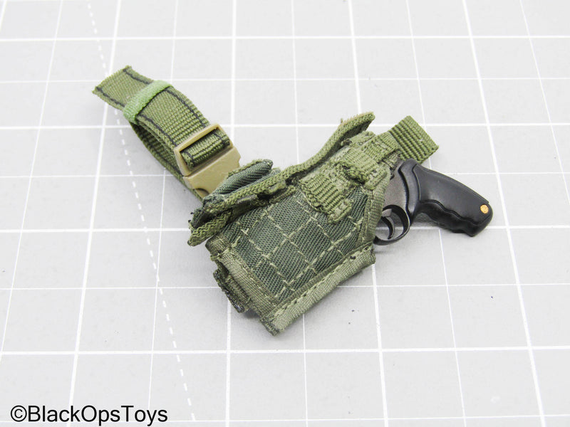 Load image into Gallery viewer, Grey Revolver w/Shotgun Shells &amp; Left Handed Drop Leg Holster
