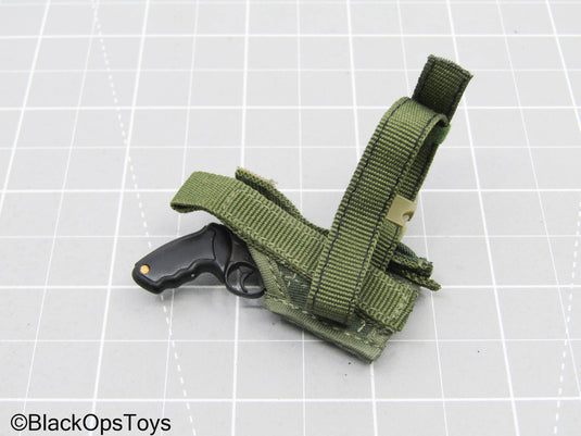 Grey Revolver w/Shotgun Shells & Left Handed Drop Leg Holster