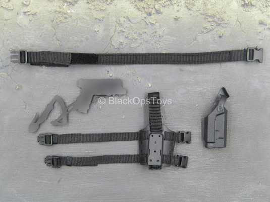 Tony Stark SHIELD Disguise - 9mm Pistol w/Drop Leg Holster & Belt
