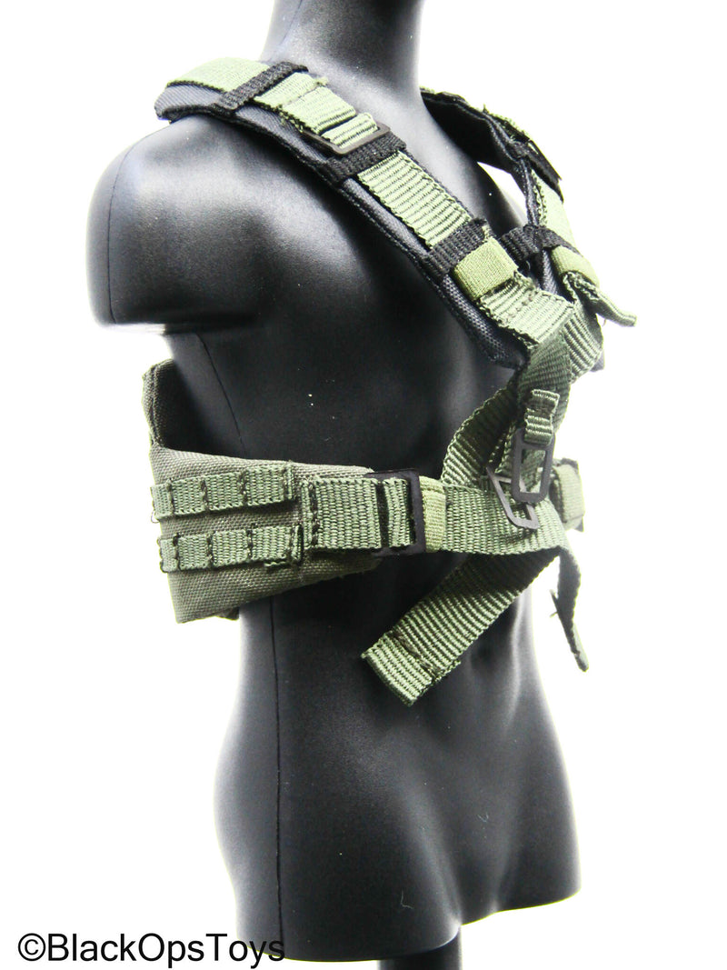 Load image into Gallery viewer, OD Green Vant VM Ballistic Shield w/Lighting System &amp; Chest Rig
