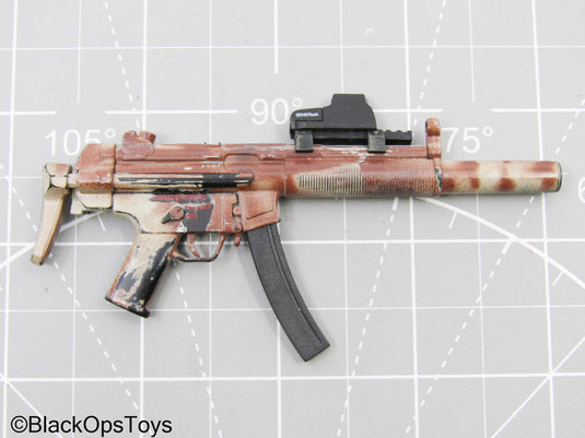 Weathered Rust Color MP5SD Submachine Gun w/Holo Sight