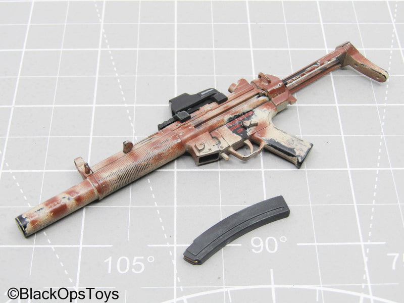 Load image into Gallery viewer, Weathered Rust Color MP5SD Submachine Gun w/Holo Sight
