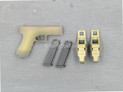 PISTOL - FDE Tan Pistol w/Fast Mag Holsters (x2)