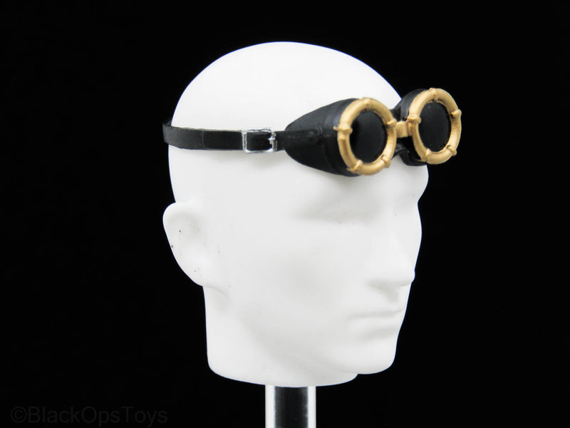 Load image into Gallery viewer, Black Steampunk Goggles
