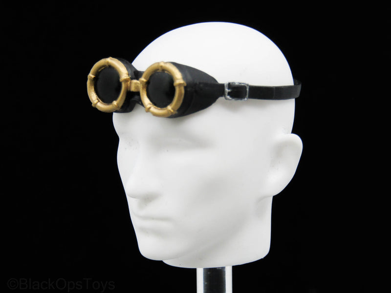 Load image into Gallery viewer, Black Steampunk Goggles
