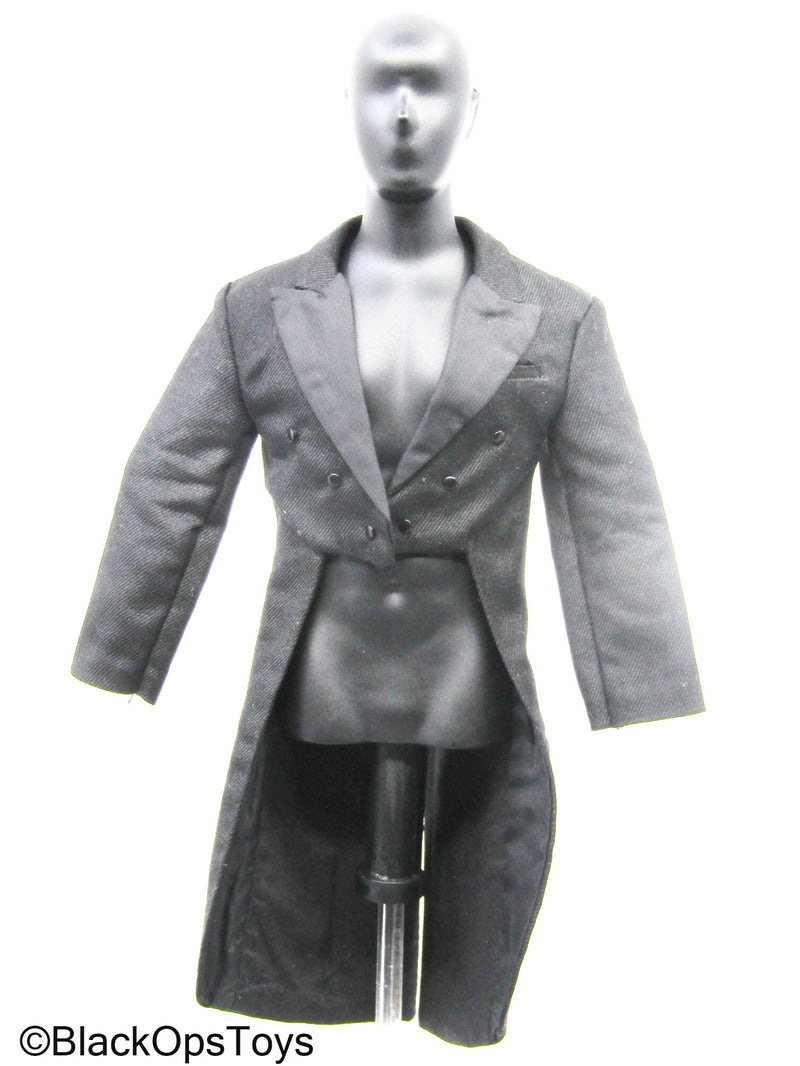 Load image into Gallery viewer, Black Tuxedo Tailcoat Jacket
