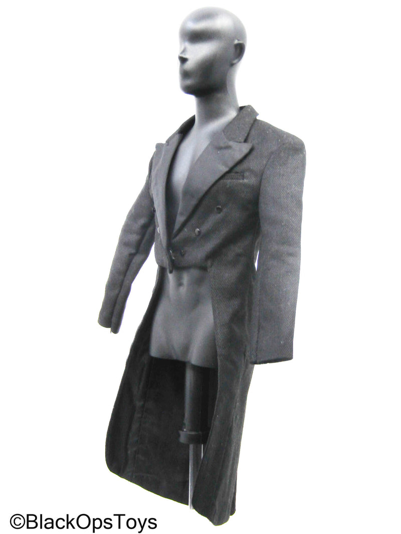 Load image into Gallery viewer, Black Tuxedo Tailcoat Jacket
