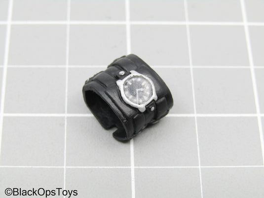 Black Wrist Cuff w/Watch