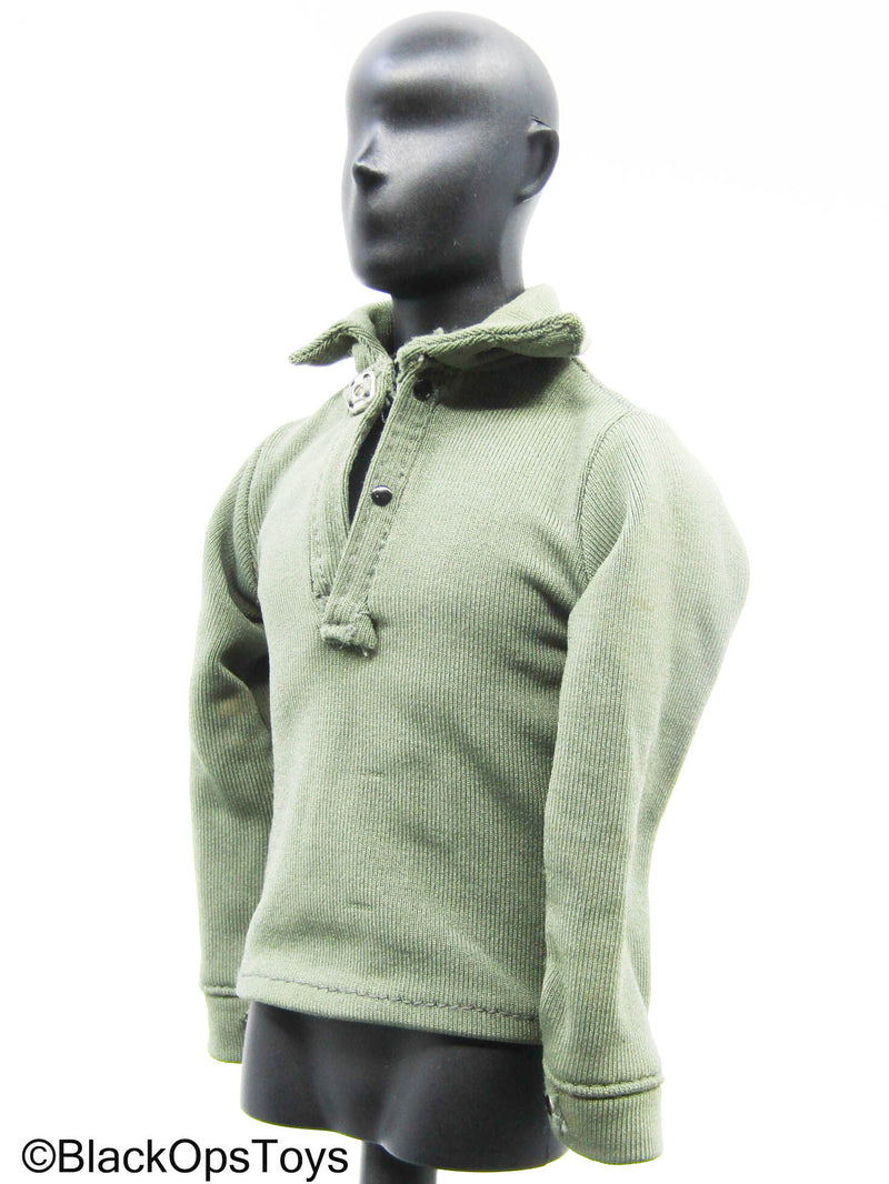 Load image into Gallery viewer, OD Green Pullover Long Sleeve Shirt (READ DESC)
