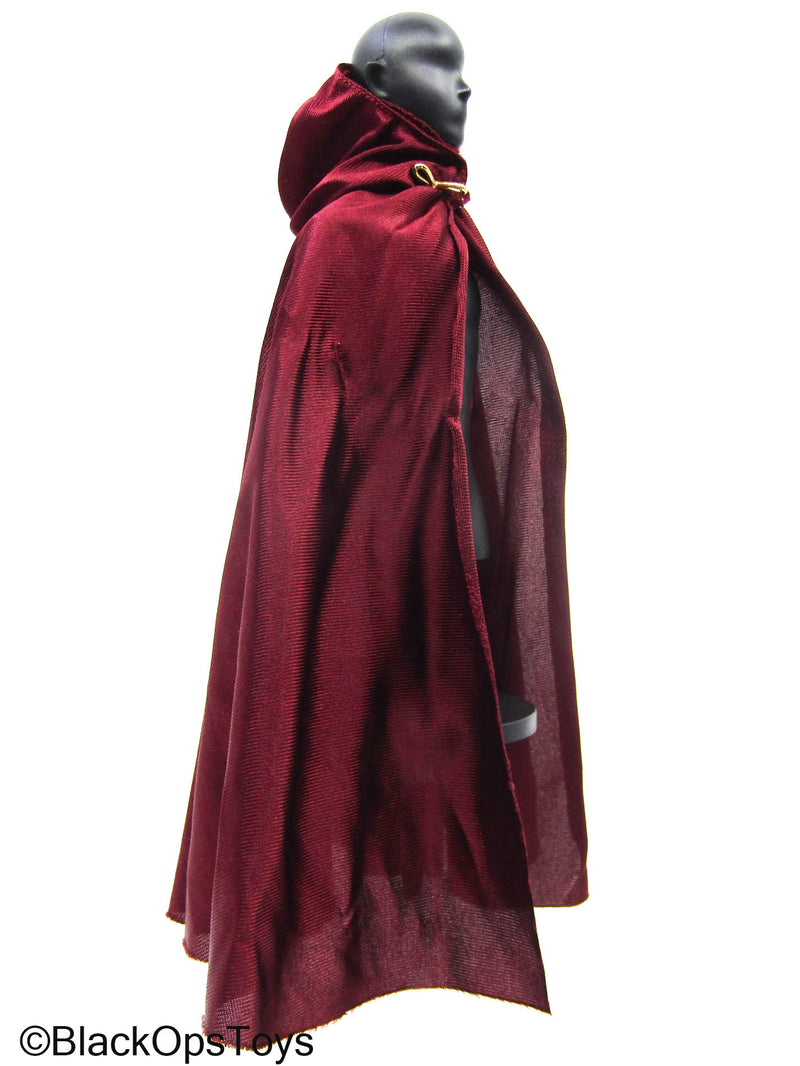 Load image into Gallery viewer, Red Hooded Cloak
