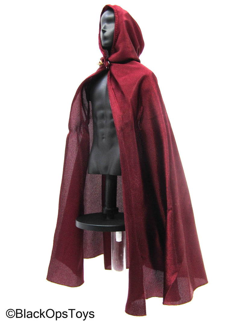 Load image into Gallery viewer, Red Hooded Cloak
