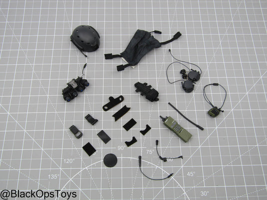 Code 627 - Black Helmet w/NVG & Communications Set