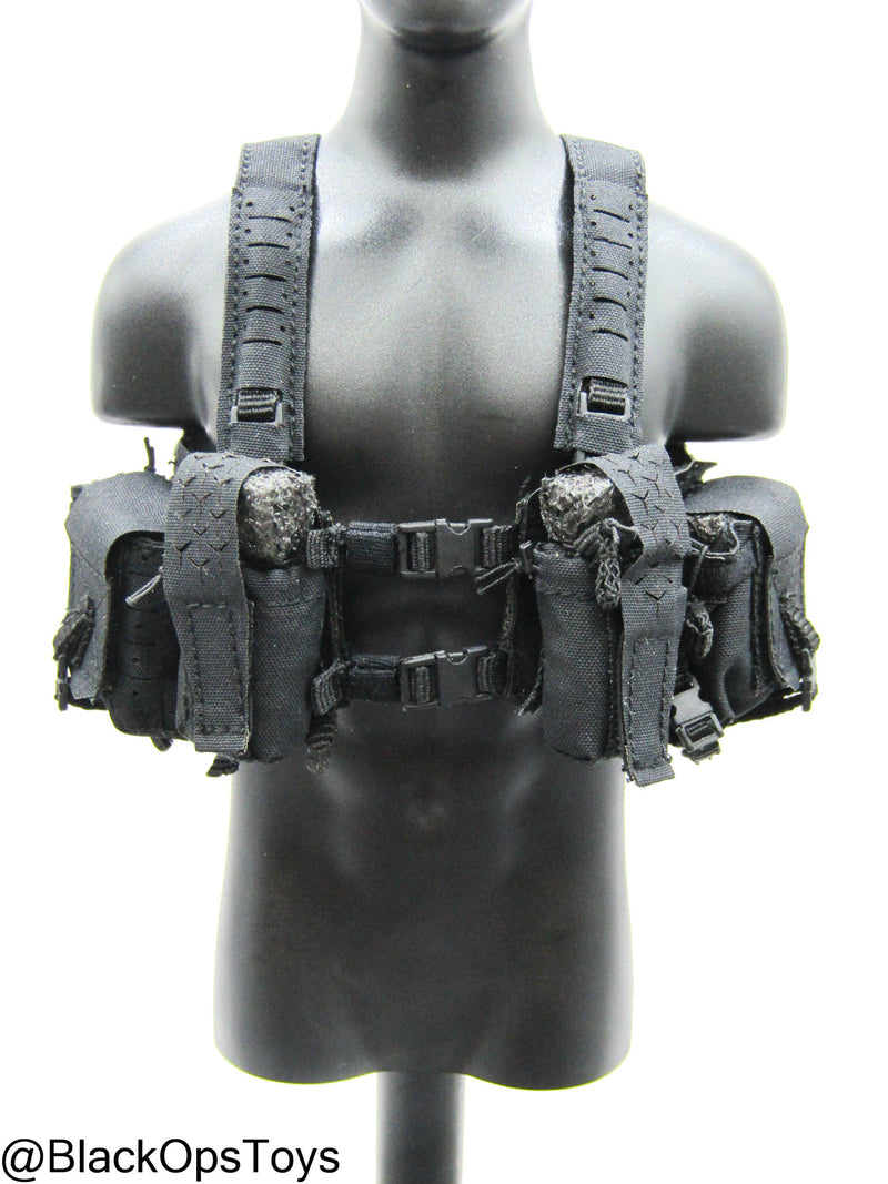 Load image into Gallery viewer, PMC - Weapon Specialist S - Black MOLLE Split Rig w/Pouch Set
