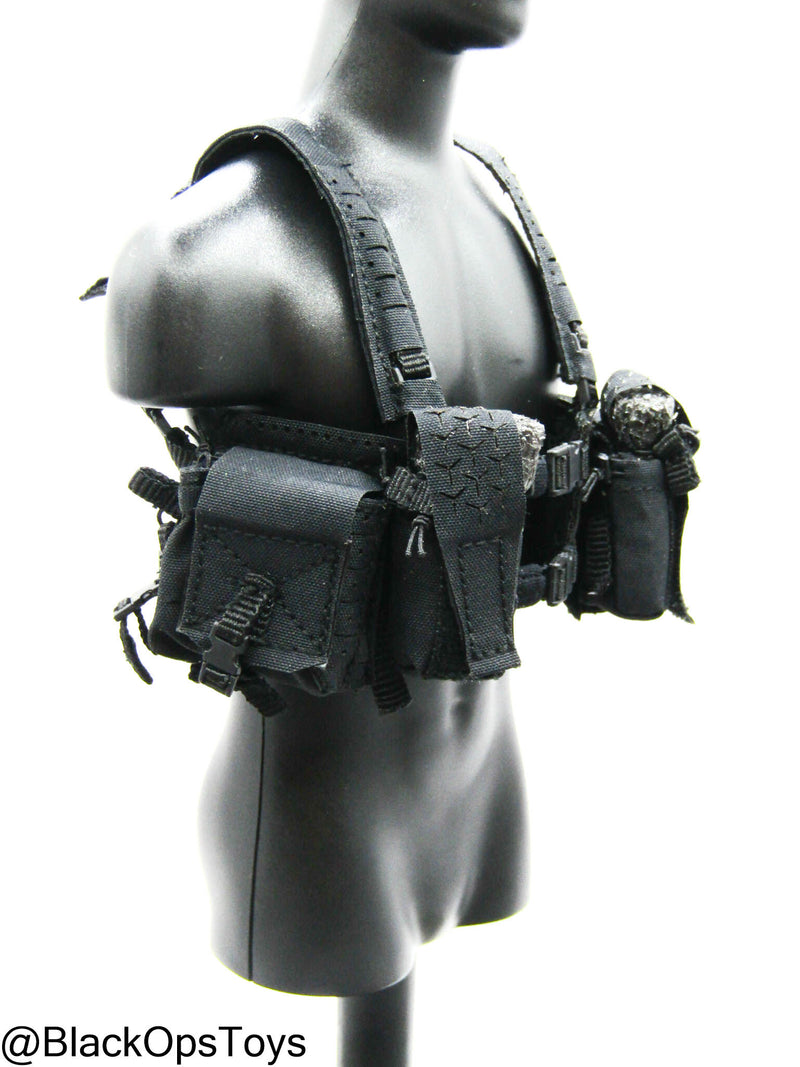 Load image into Gallery viewer, PMC - Weapon Specialist S - Black MOLLE Split Rig w/Pouch Set
