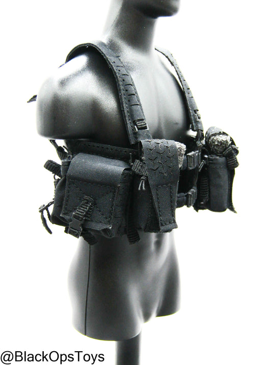 PMC - Weapon Specialist S - Black MOLLE Split Rig w/Pouch Set