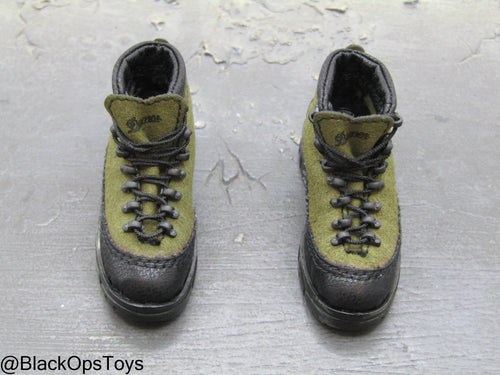 PMC - Weapon Specialist S - OD Green & Black Combat Boots (Peg Type)