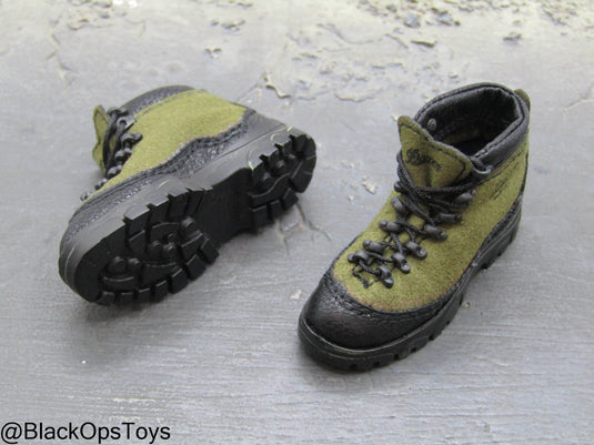PMC - Weapon Specialist S - OD Green & Black Combat Boots (Peg Type)